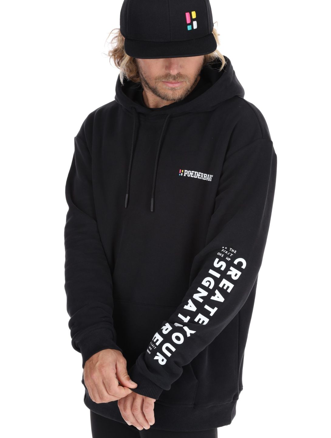 Poederbaas, Arty Hoody pull hommes Black noir 