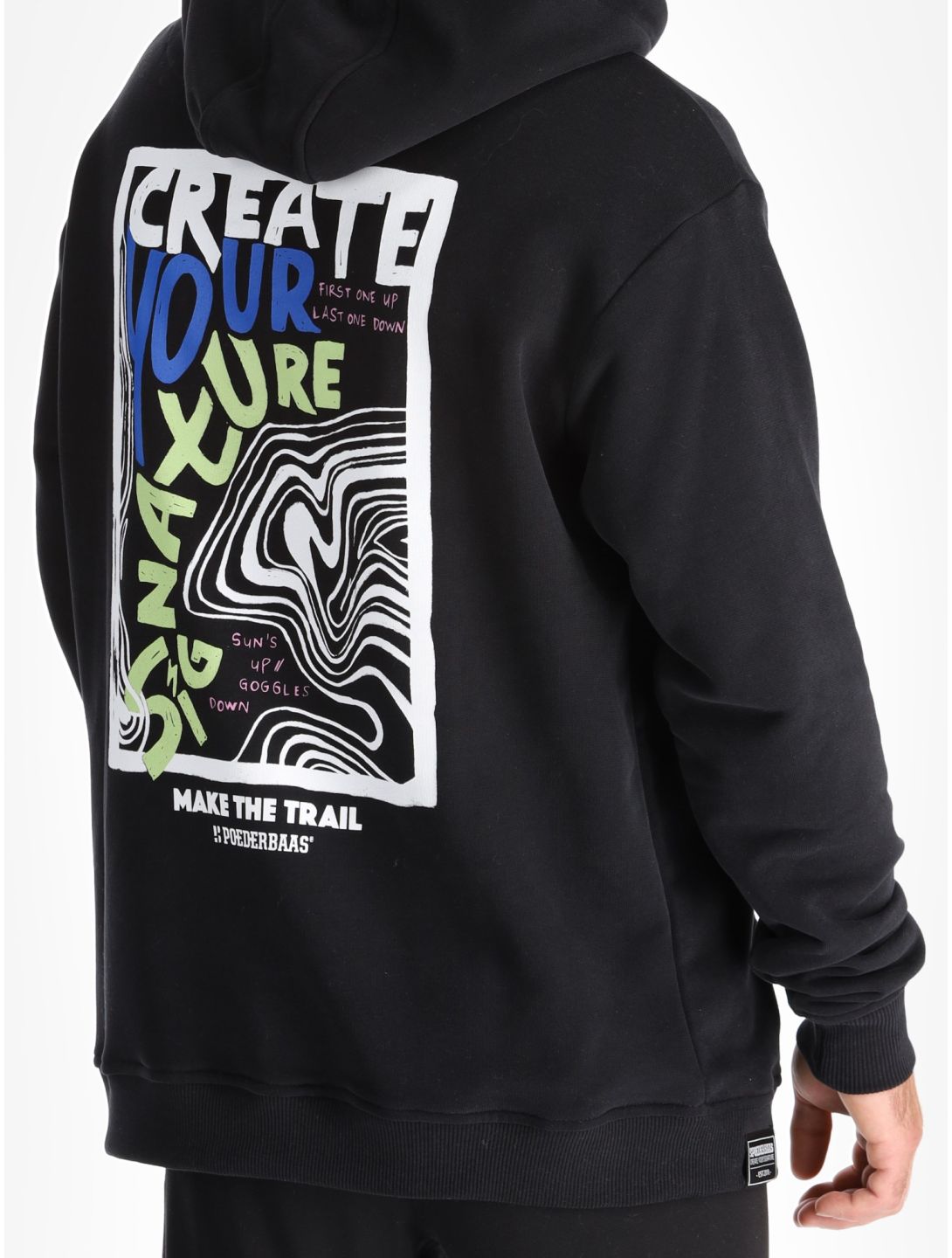 Poederbaas, Arty Hoody pull hommes Black noir 