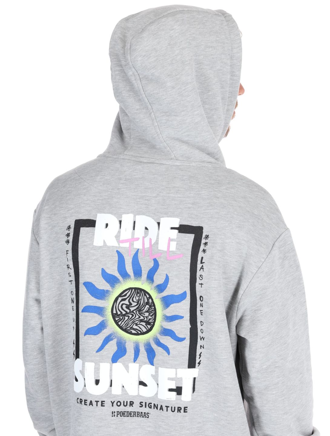 Poederbaas, Arty Hoody pull hommes Grey gris 