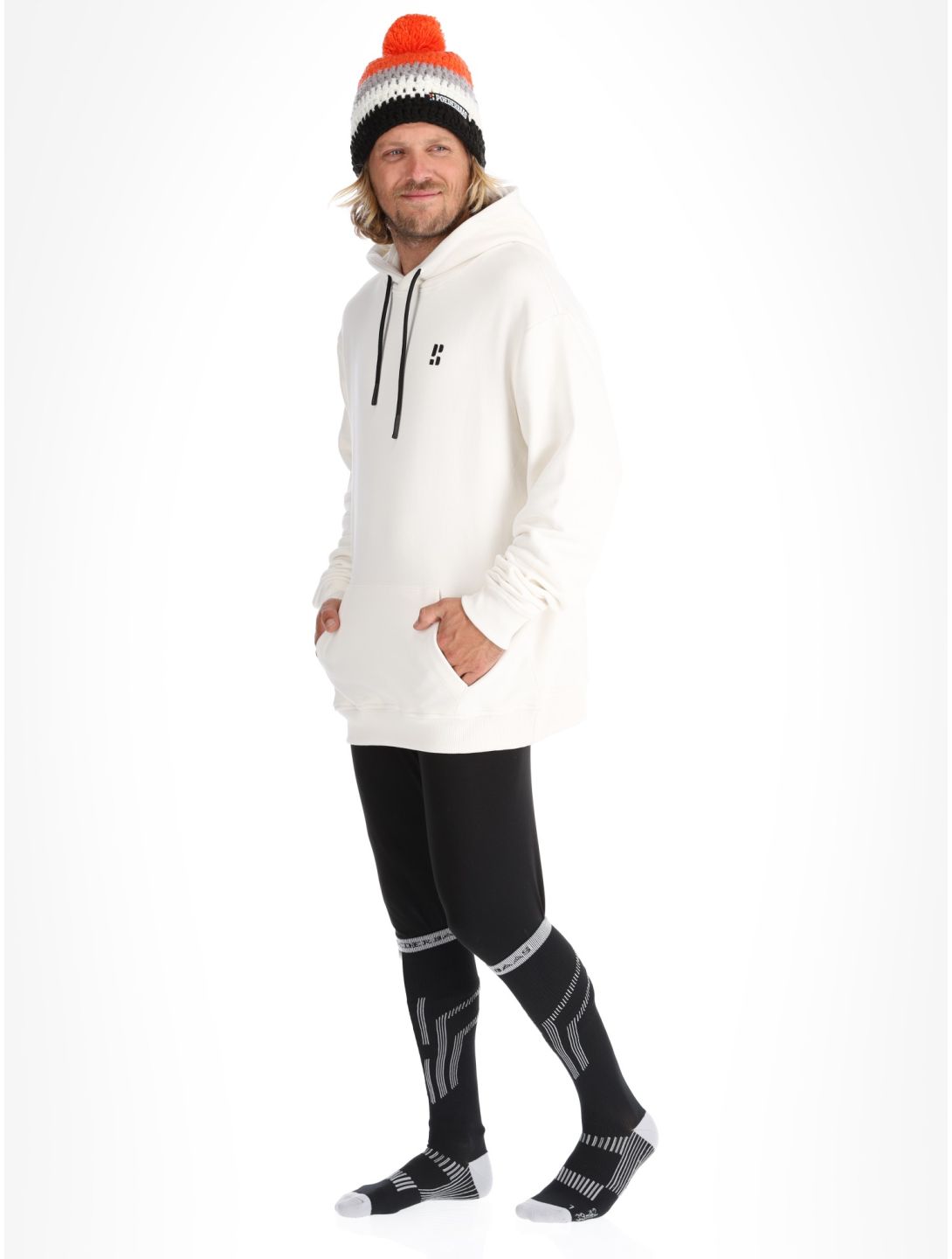 Poederbaas, Arty Hoody pull hommes Off White blanc 