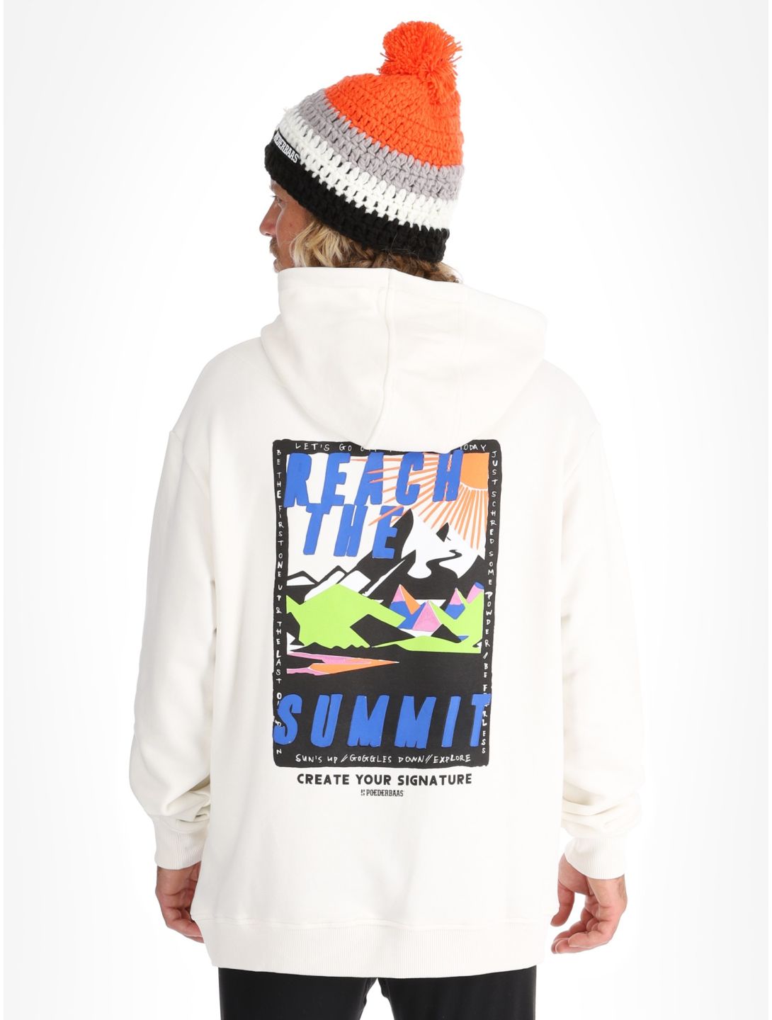 Poederbaas, Arty Hoody pull hommes Off White blanc 