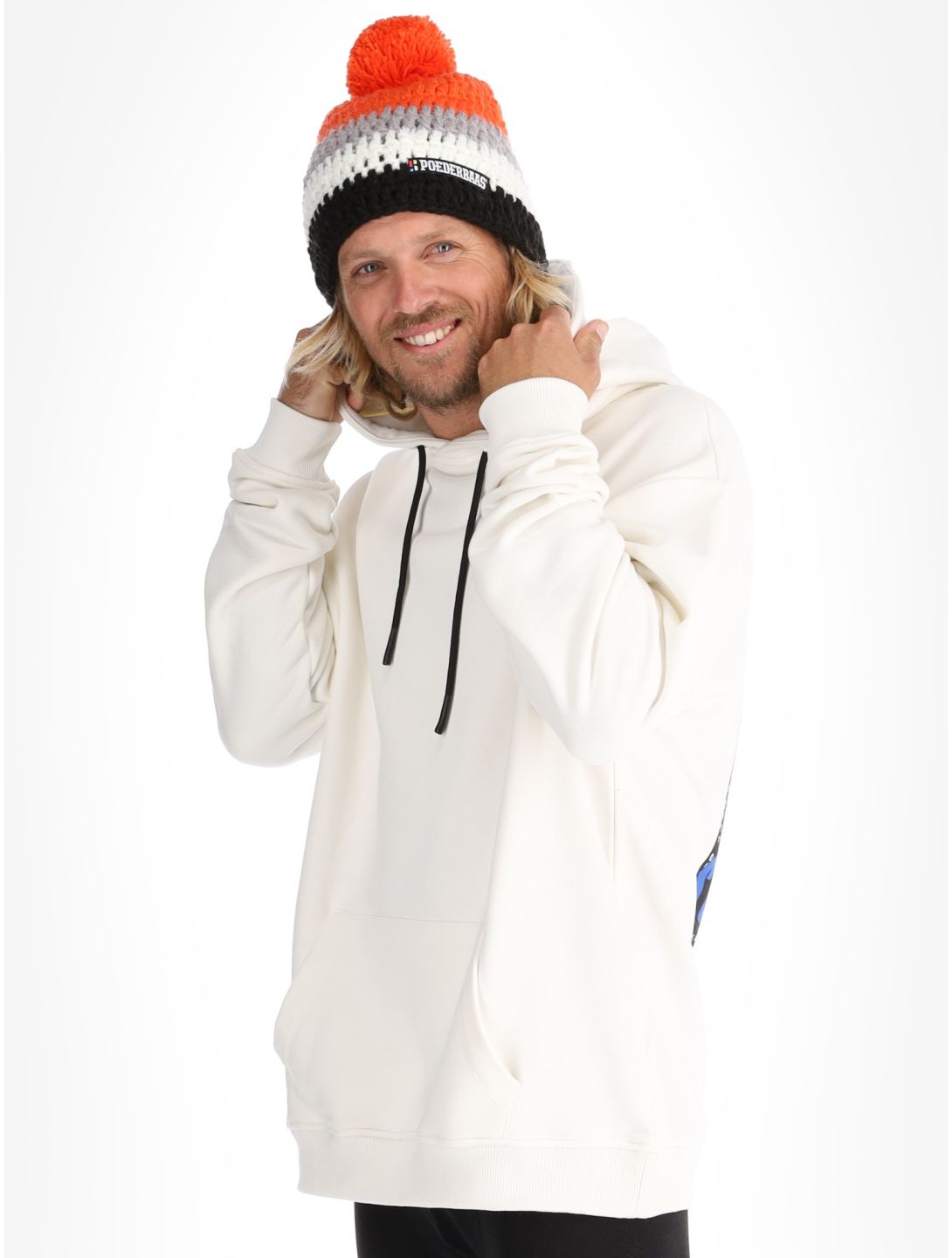 Poederbaas, Arty Hoody pull hommes Off White blanc 