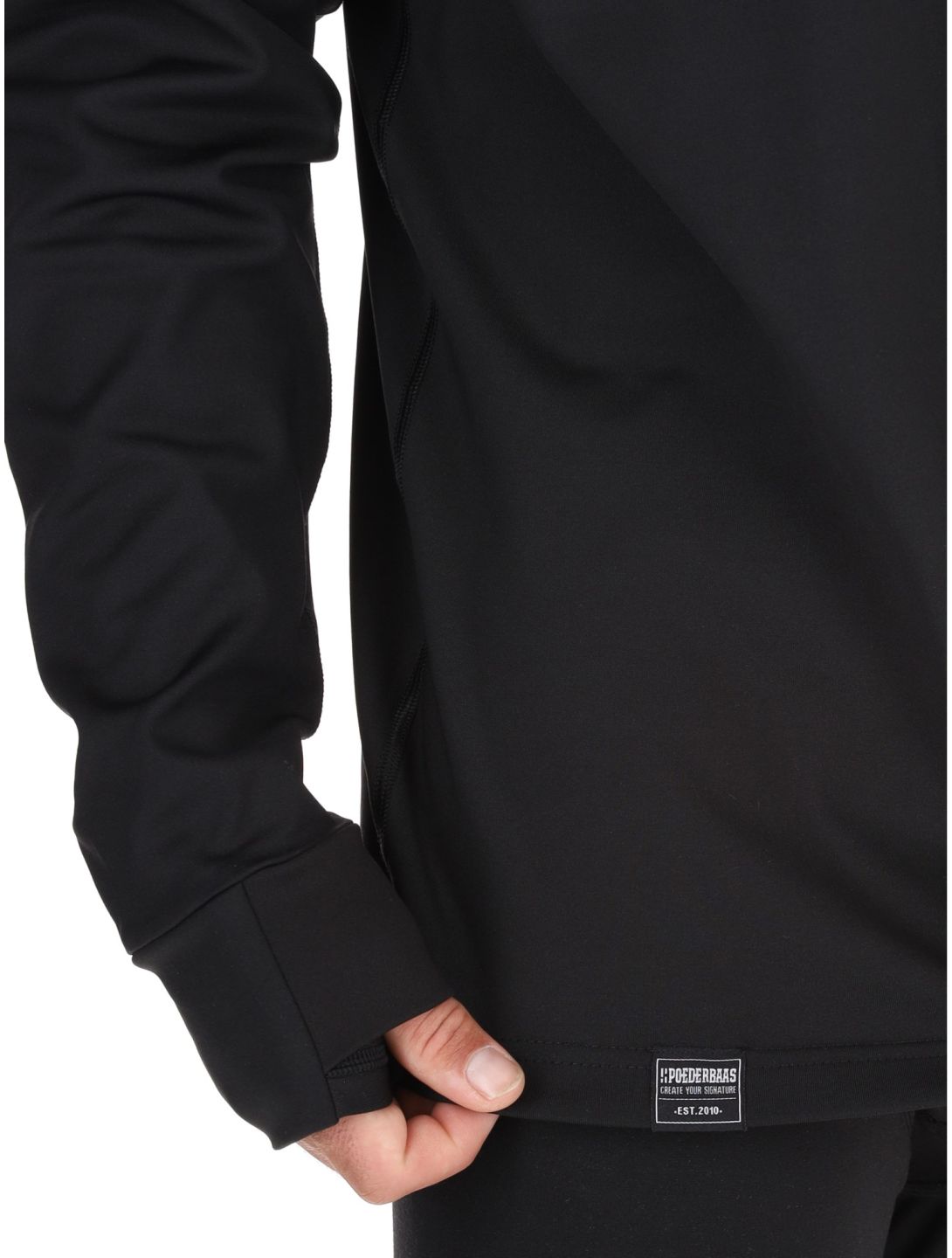 Poederbaas, Arty Longsleeve pull hommes Black noir 