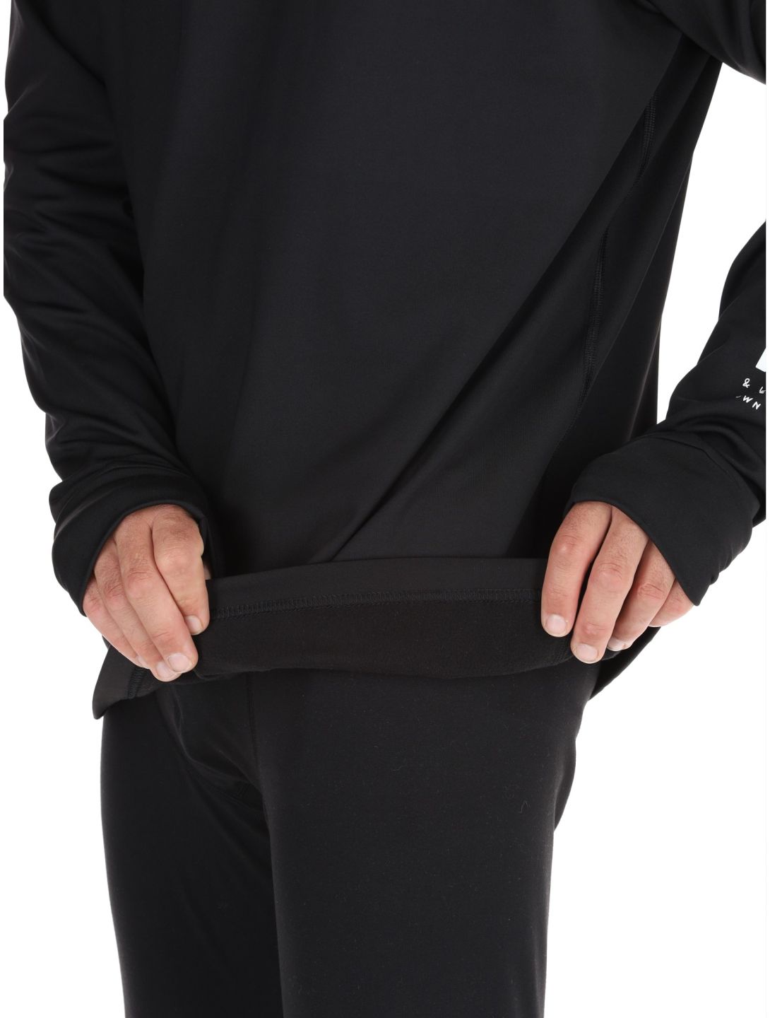 Poederbaas, Arty Longsleeve pull hommes Black noir 