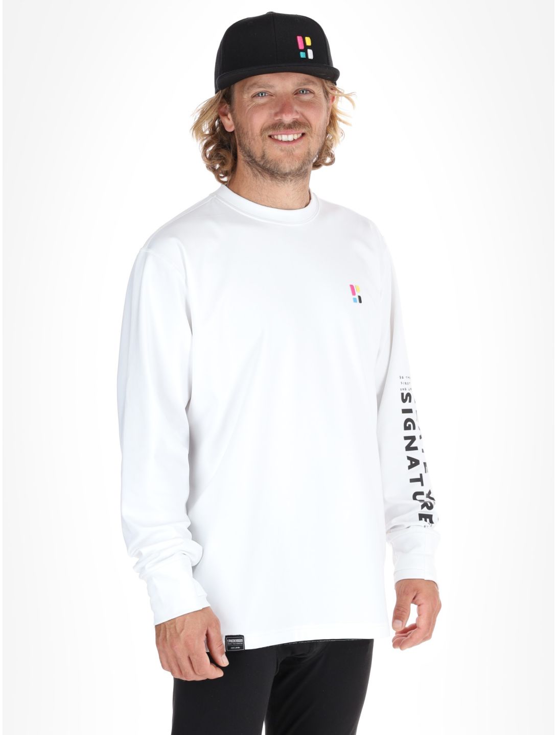 Poederbaas, Arty Longsleeve pull hommes Off White blanc 