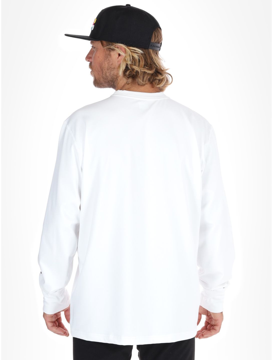 Poederbaas, Arty Longsleeve pull hommes Off White blanc 