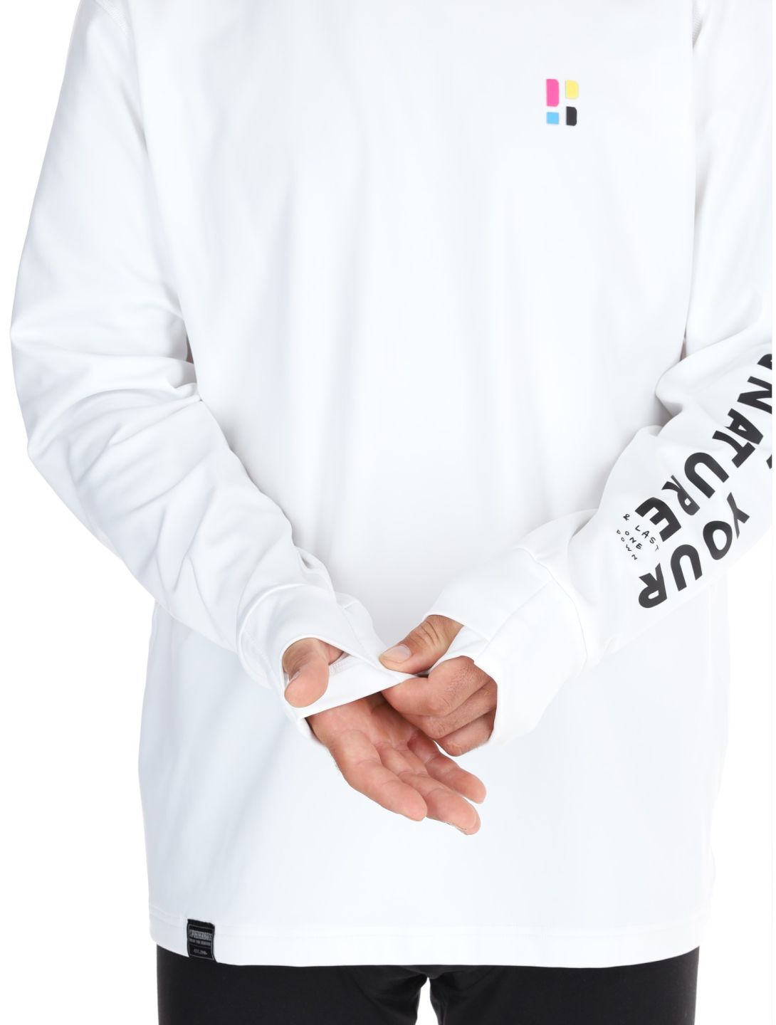 Poederbaas, Arty Longsleeve pull hommes Off White blanc 