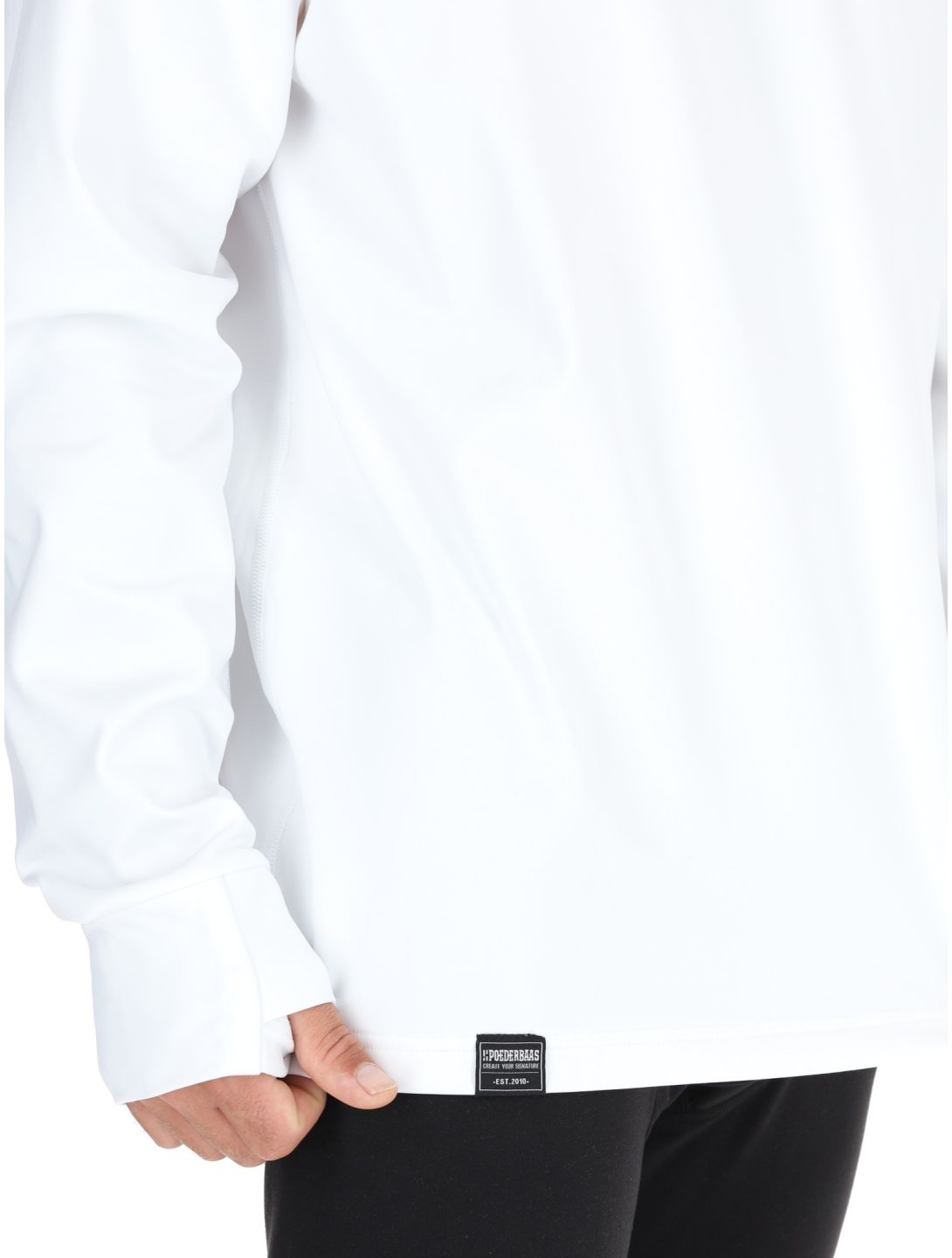 Poederbaas, Arty Longsleeve pull hommes Off White blanc 