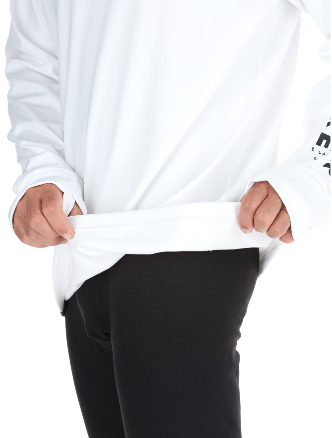 Poederbaas, Arty Longsleeve pull hommes Off White blanc 