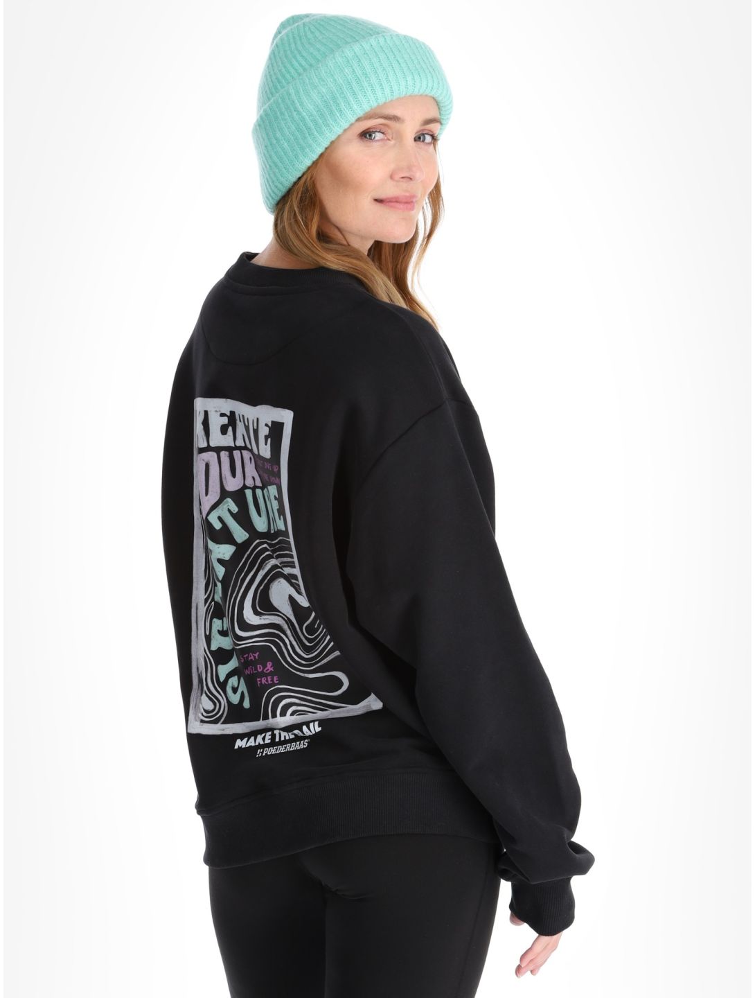 Poederbaas, Arty Sweater pull femmes Black noir 