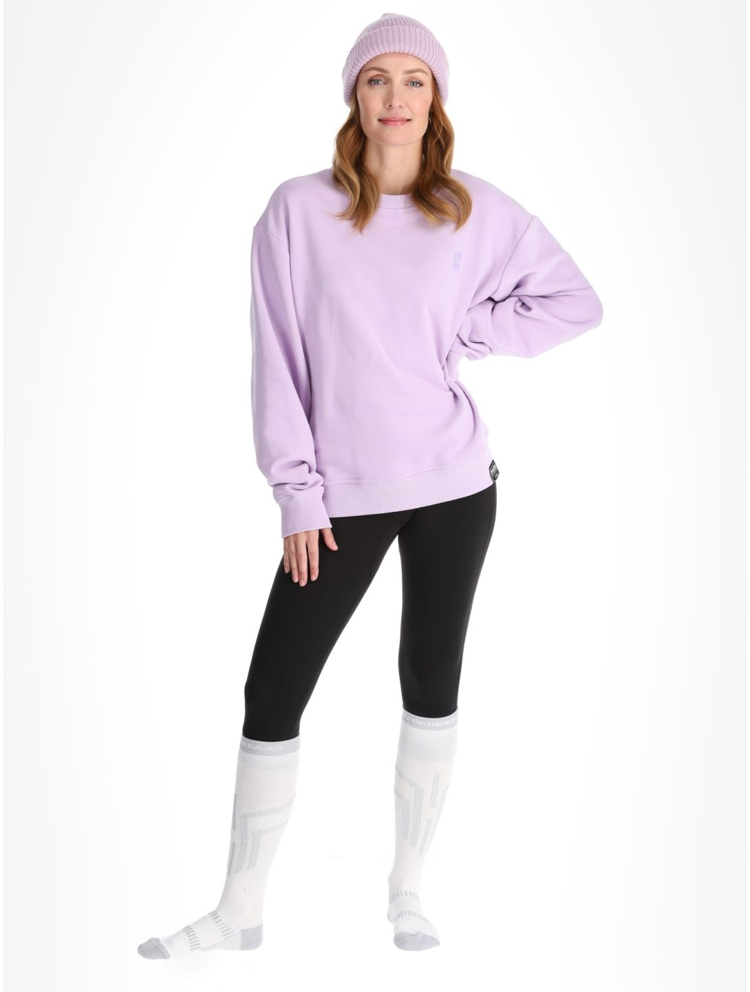 Poederbaas, Arty Sweater pull femmes Lila violet 