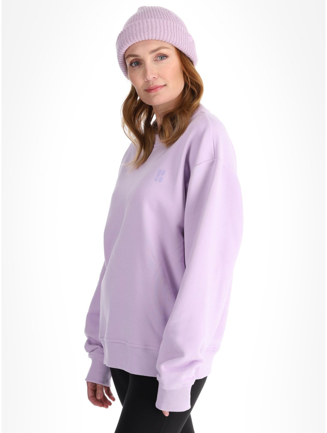 Poederbaas, Arty Sweater pull femmes Lila violet 