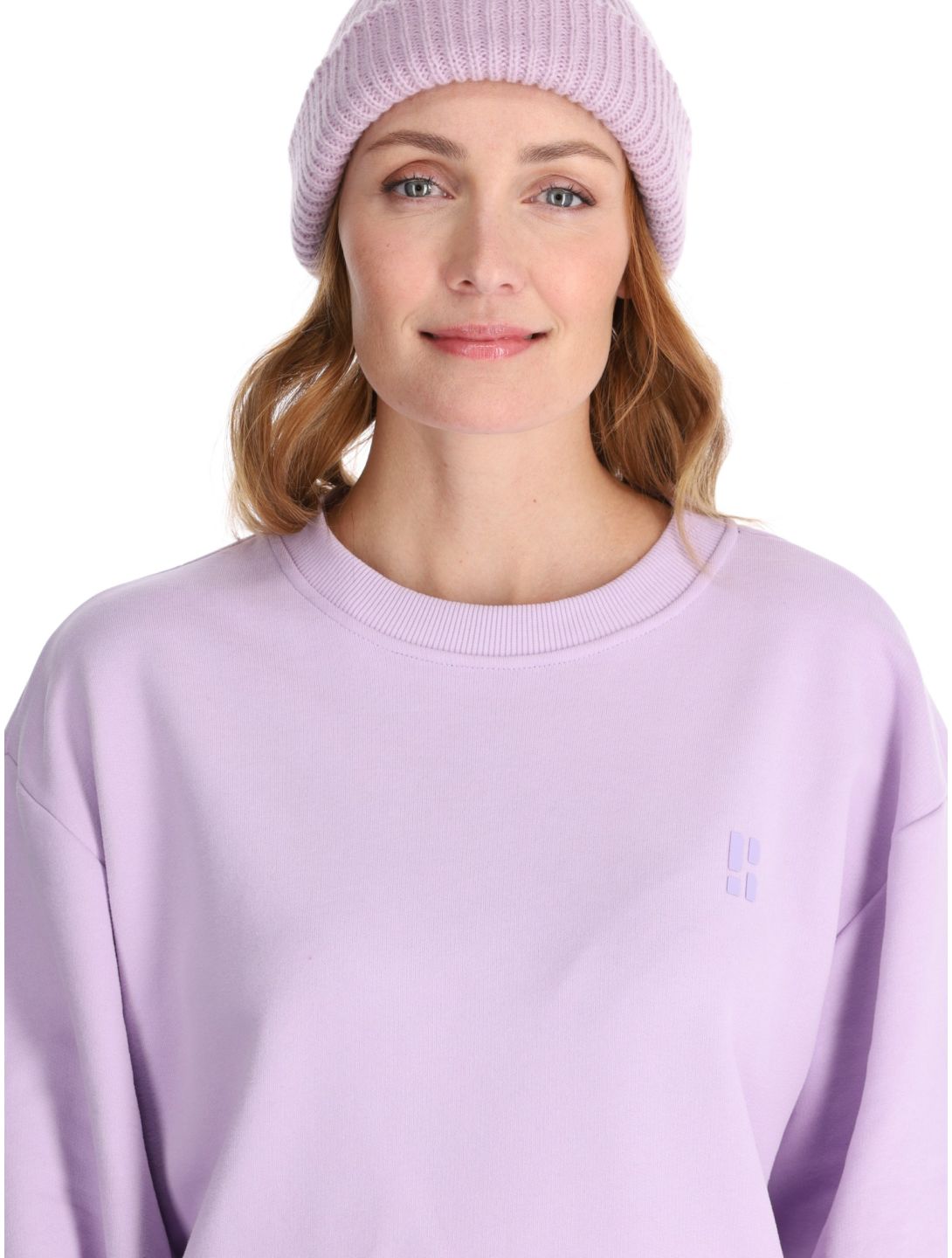 Poederbaas, Arty Sweater pull femmes Lila violet 