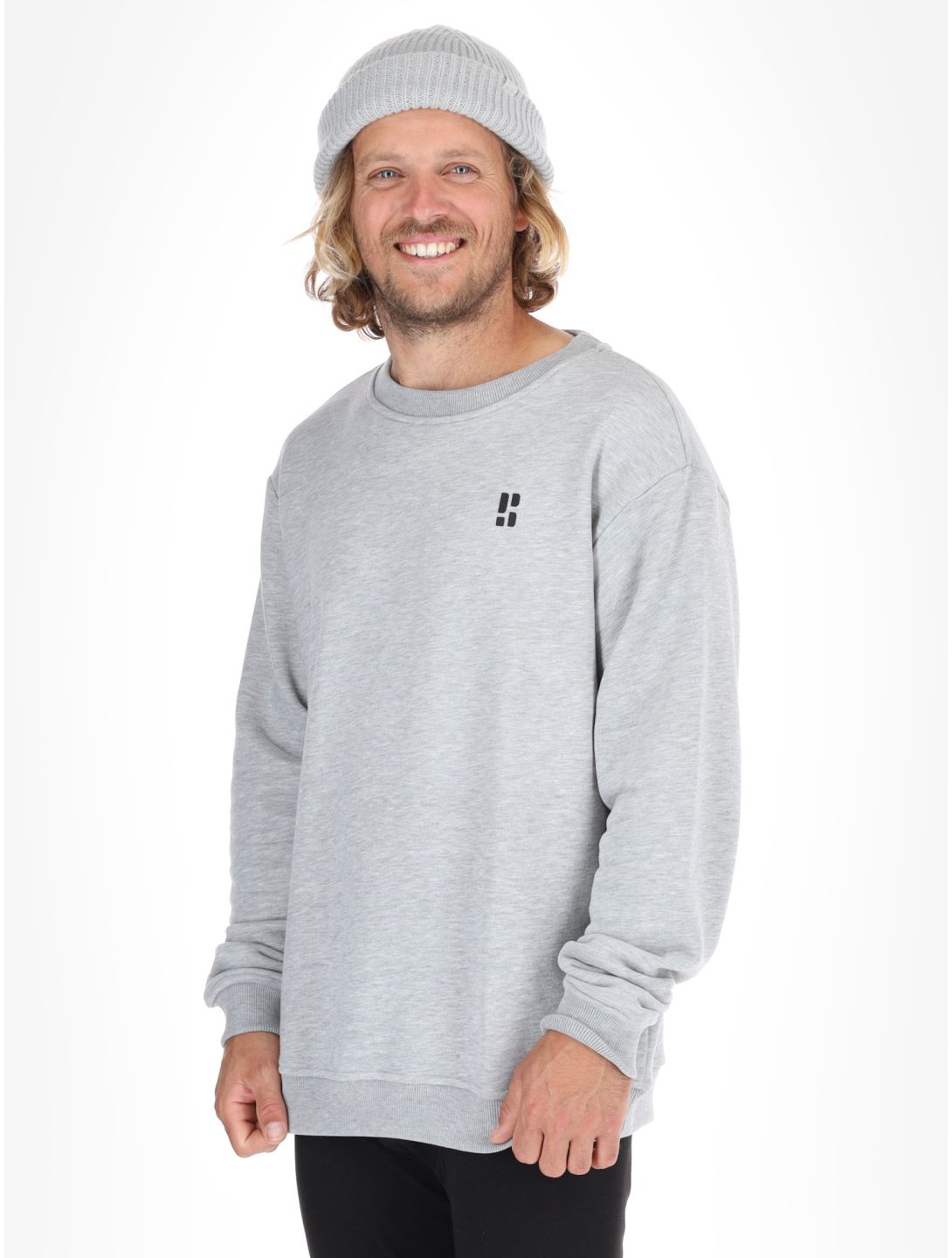 Poederbaas, Arty Sweater pull hommes Grey gris 