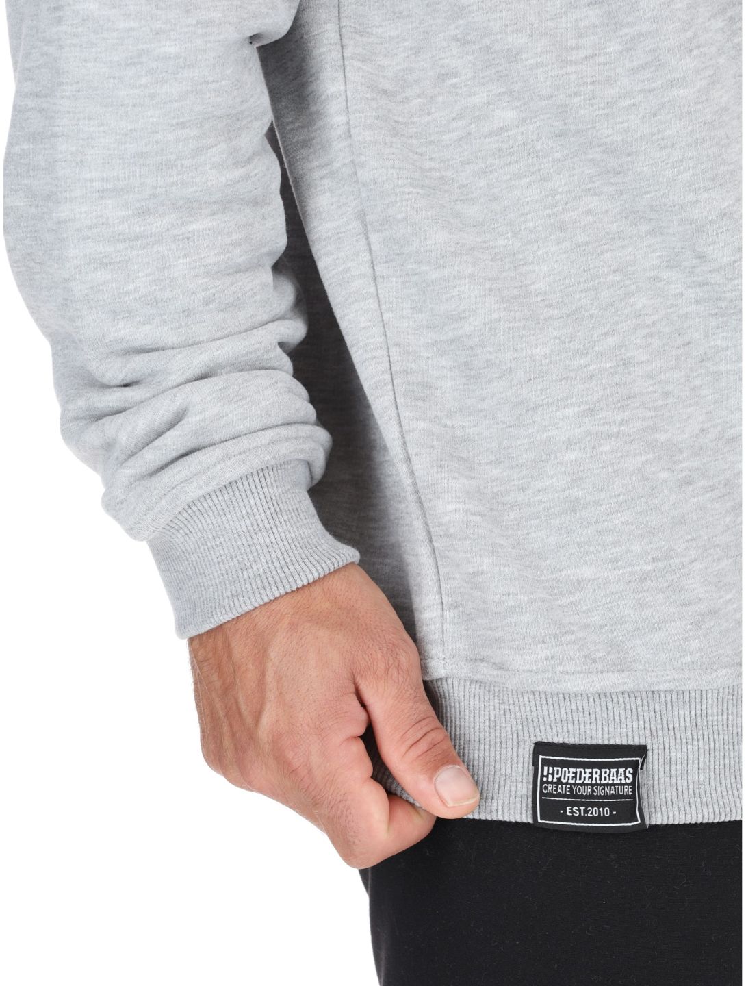 Poederbaas, Arty Sweater pull hommes Grey gris 