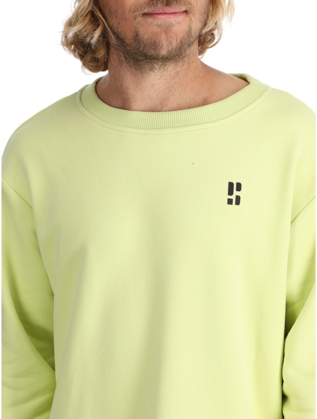 Poederbaas, Arty Sweater pull hommes Matcha Green vert 