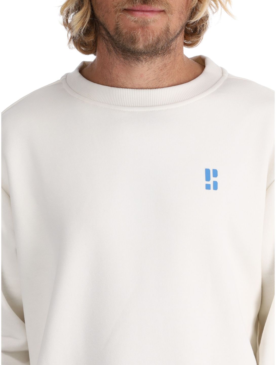 Poederbaas, Arty Sweater pull hommes Off White blanc 