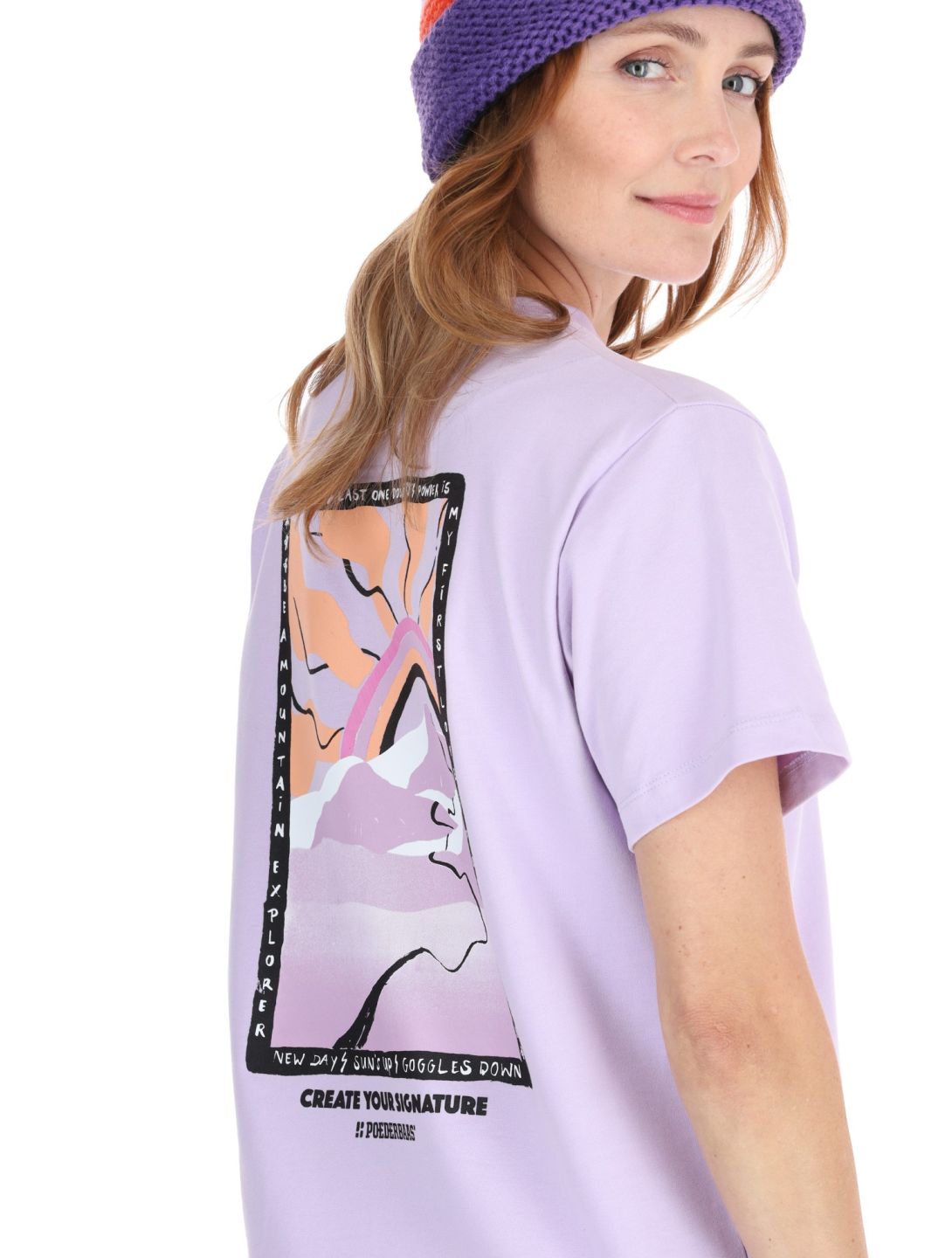 Poederbaas, Arty T-shirt t-shirt femmes Lila violet 