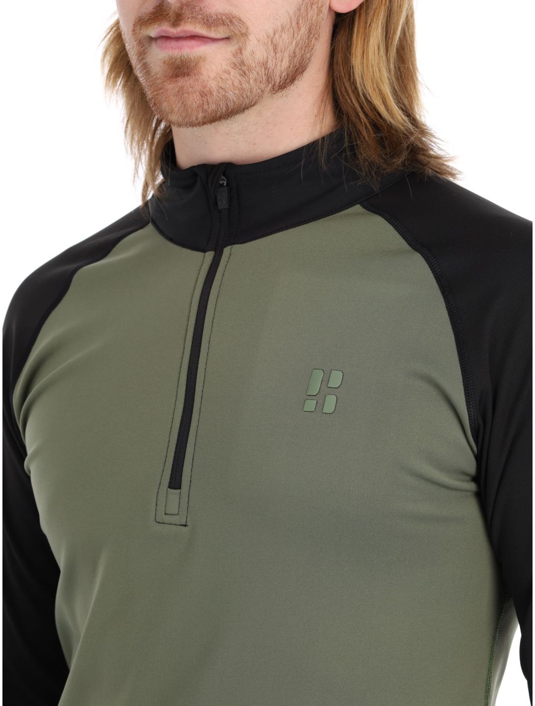 Poederbaas, Duo pull de ski hommes Green Black noir, vert 