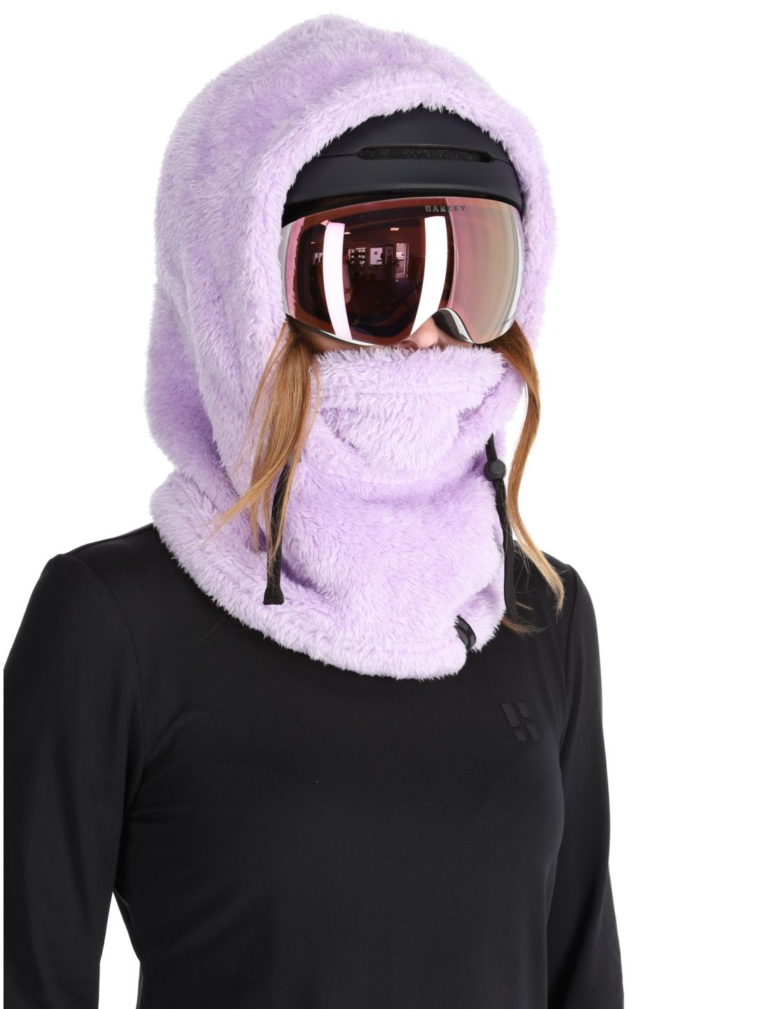 Poederbaas, Fluffy Balaclava masque de ski unisexe Lila violet 