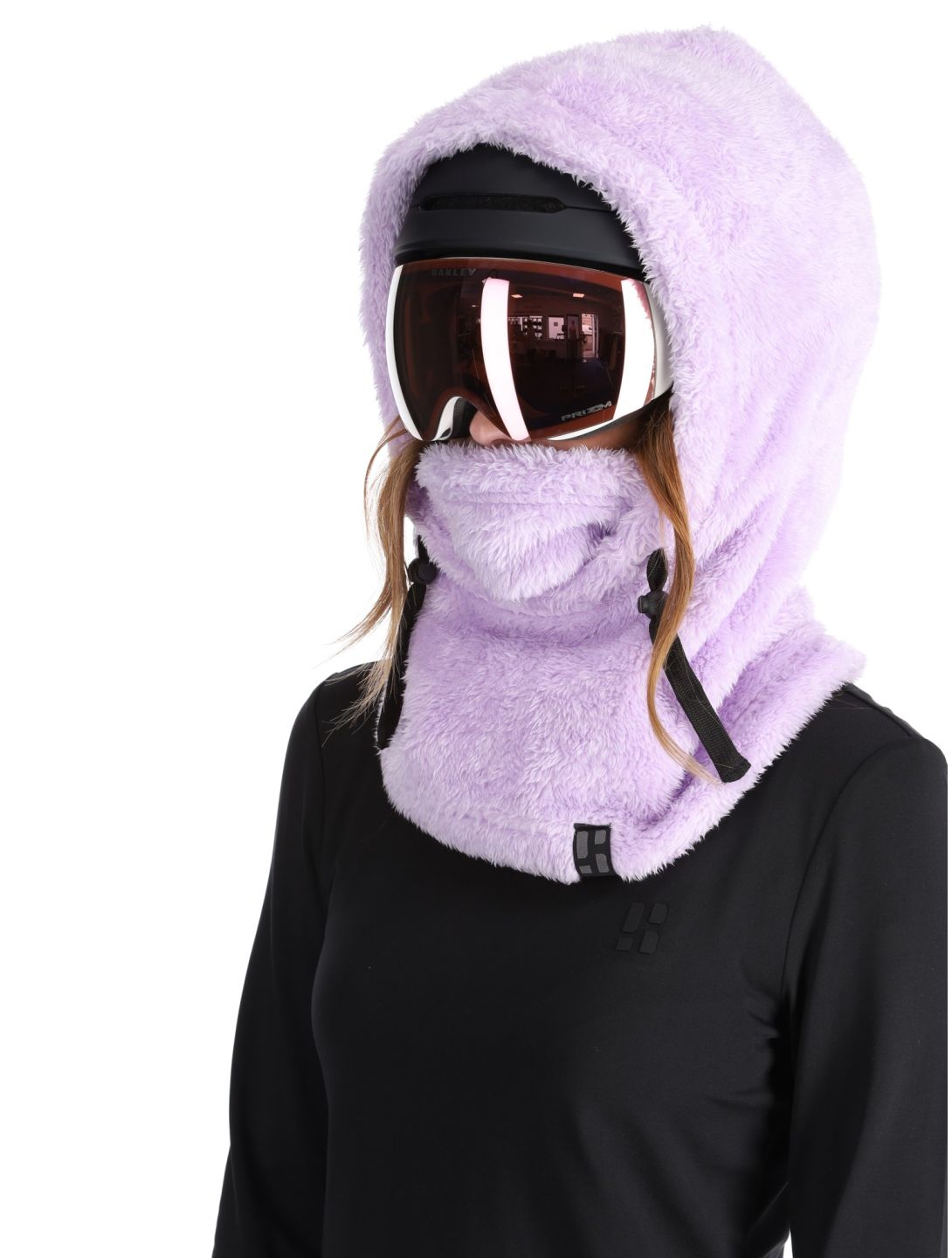 Poederbaas, Fluffy Balaclava masque de ski unisexe Lila violet 