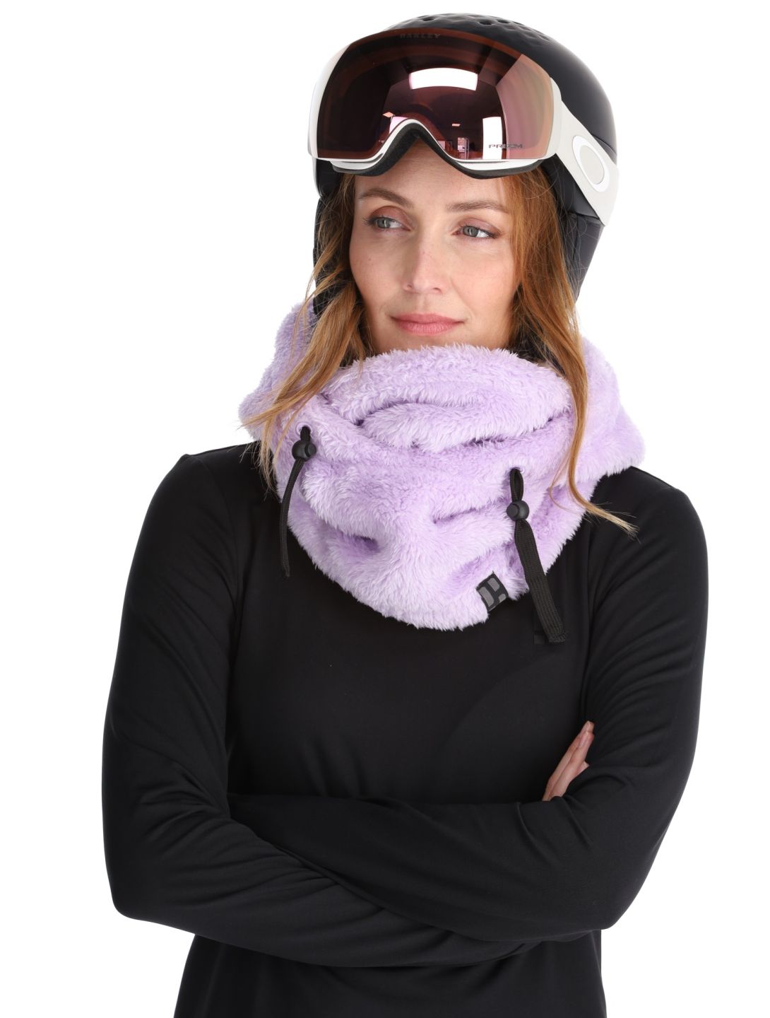 Poederbaas, Fluffy Balaclava masque de ski unisexe Lila violet 