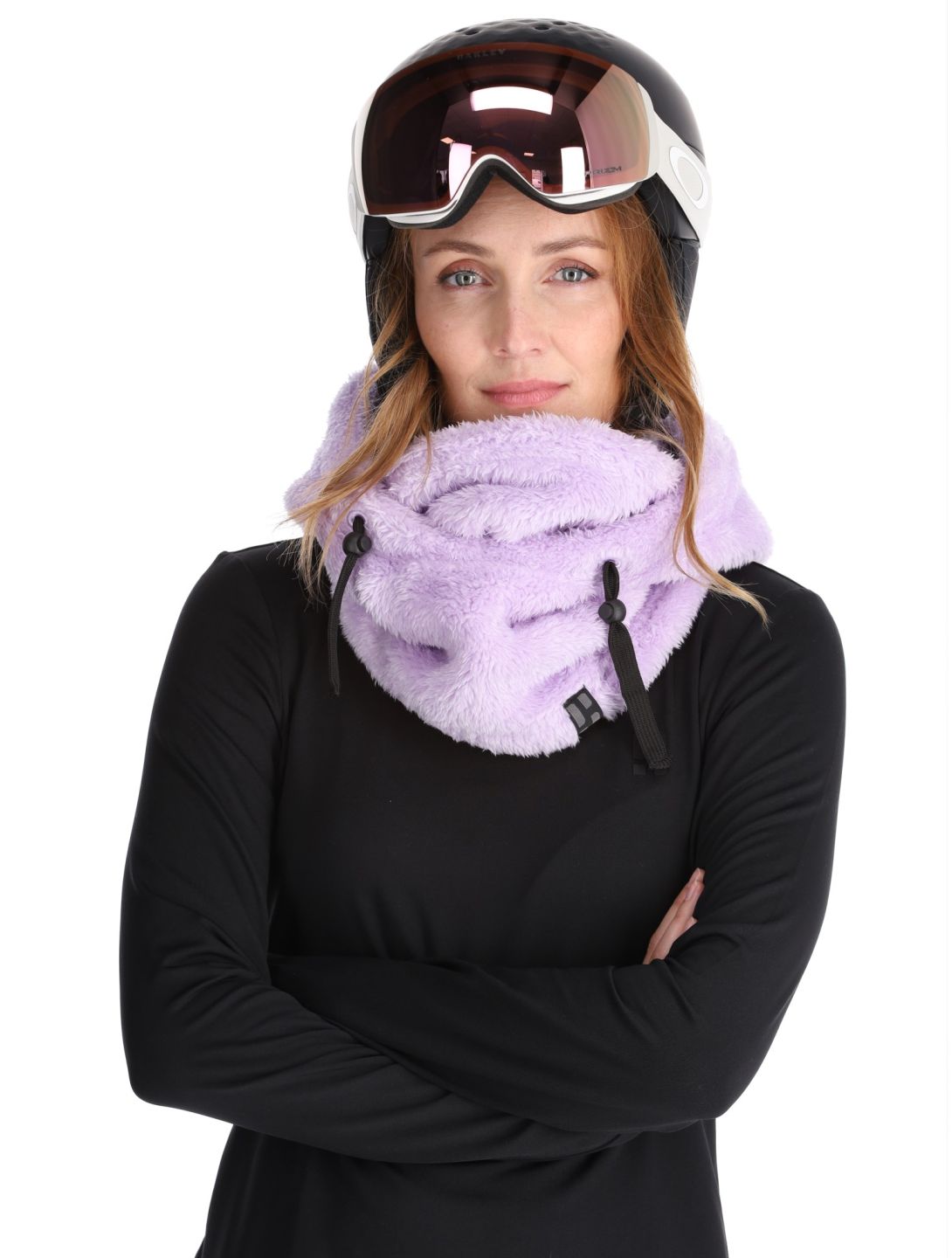 Poederbaas, Fluffy Balaclava masque de ski unisexe Lila violet 