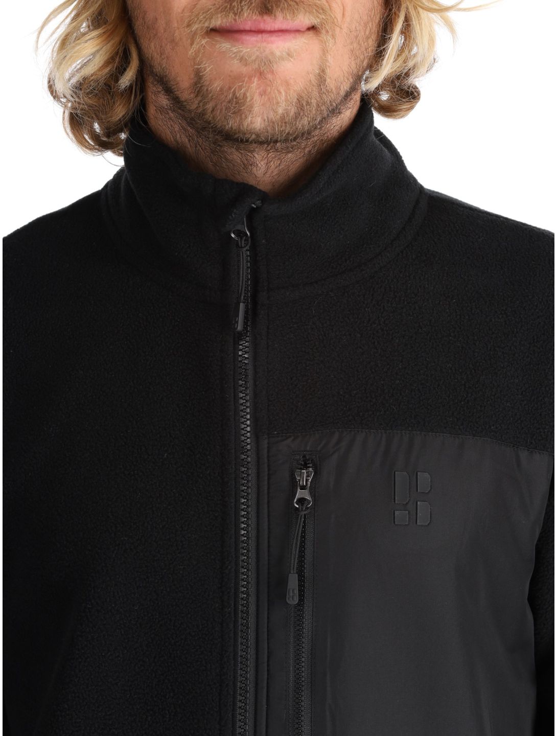 Poederbaas, Four Seasons Fleece gilet hommes Black noir 