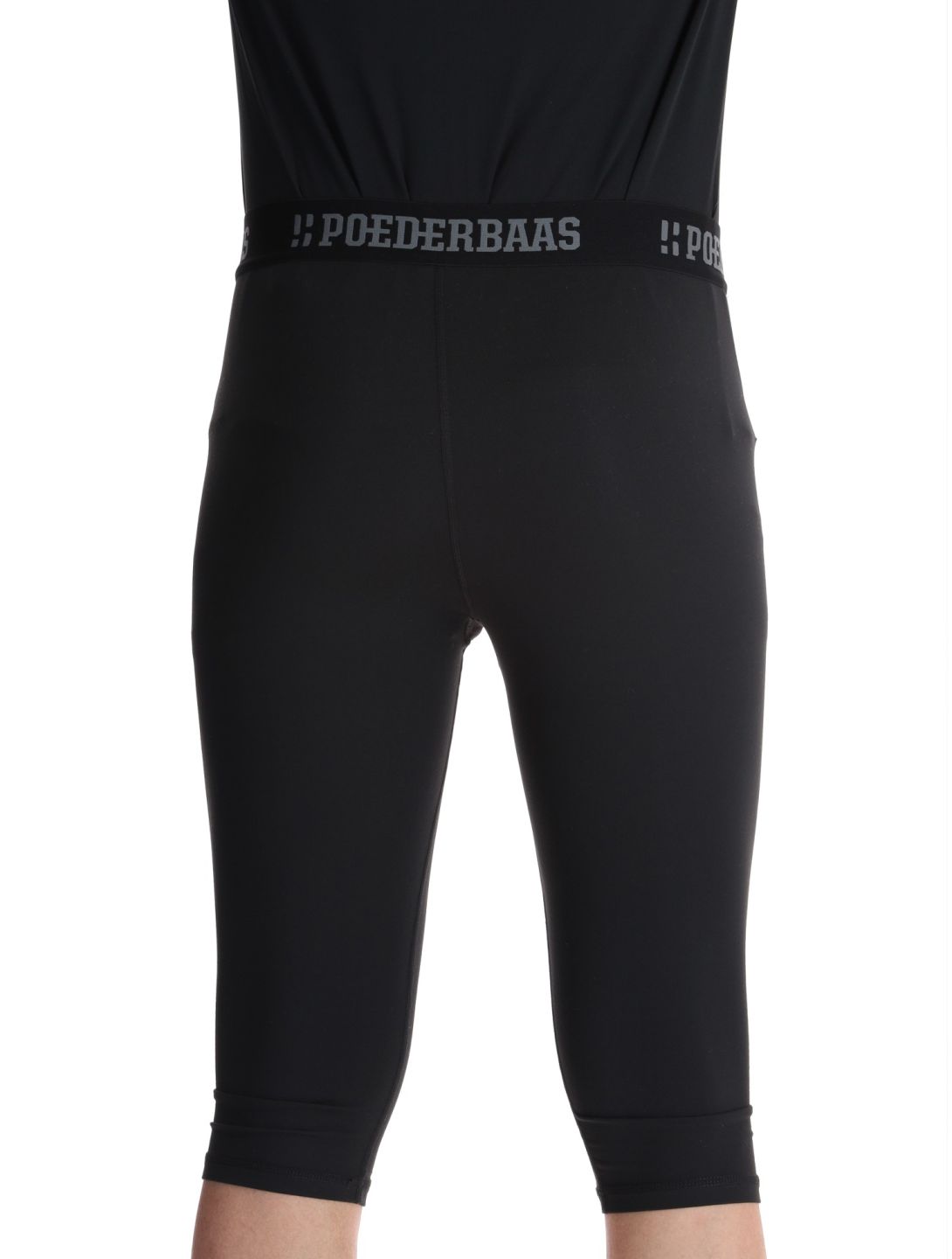 Poederbaas, Lightweight Baselayer 3/4 pantalon thermique hommes Black noir 