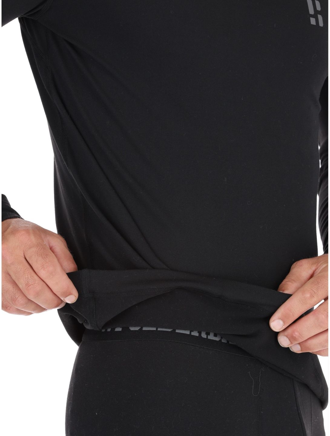 Poederbaas, Lightweight Baselayer chemise thermo hommes Black noir 