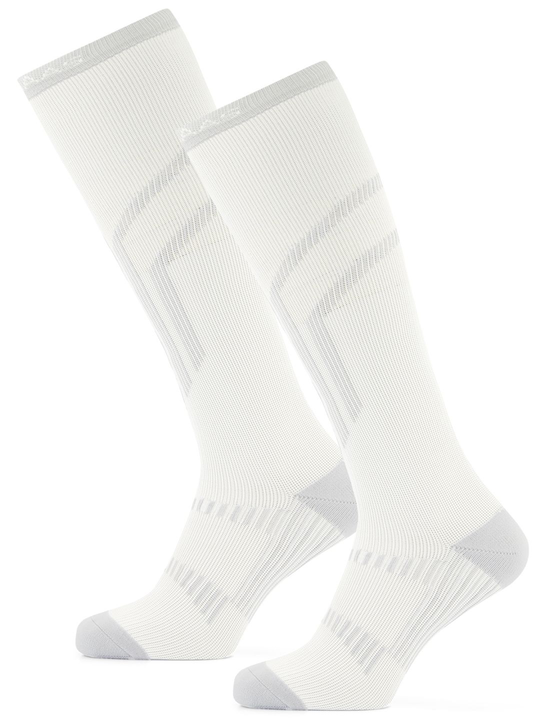 Poederbaas, Lightweight Functional Ski Socks 2-pack chaussettes de ski 2-pack unisexe White blanc 