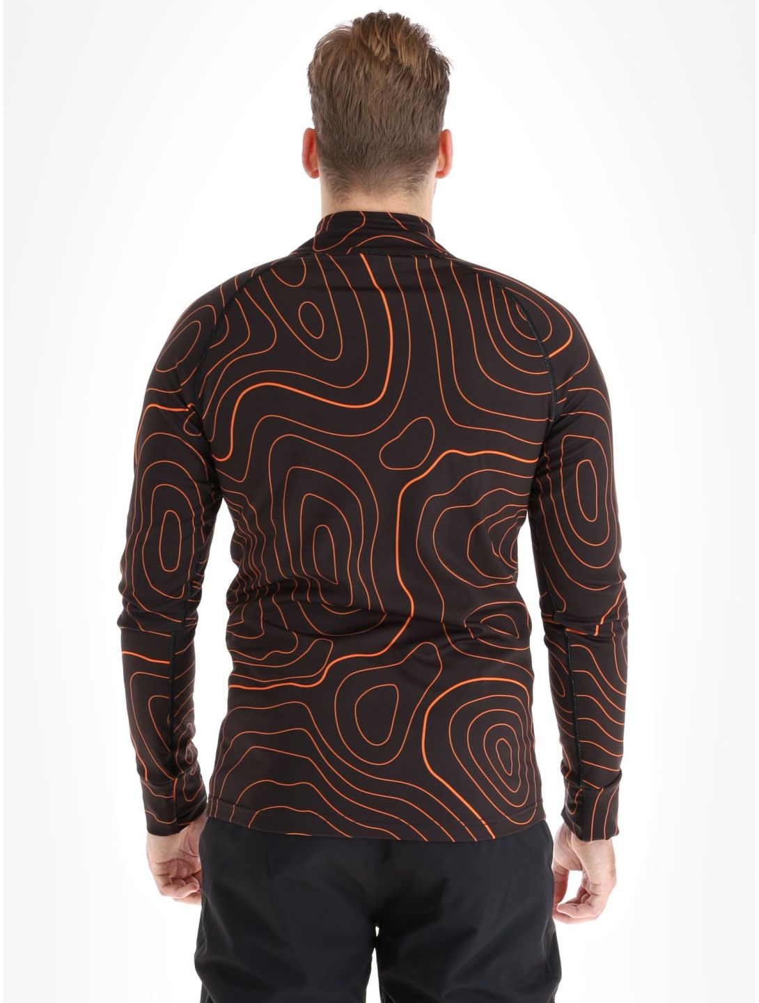 Poederbaas, Maps pull de ski hommes Black Orange noir, orange 