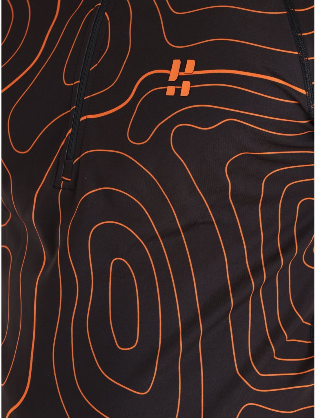 Poederbaas, Maps pull de ski hommes Black Orange noir, orange 