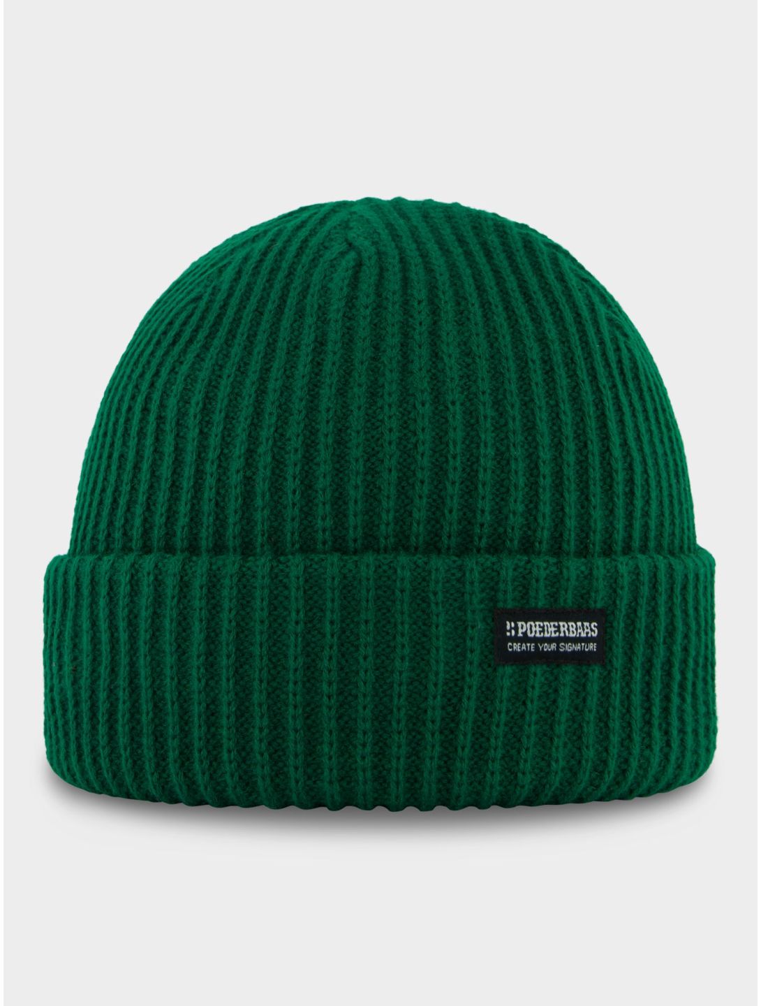 Poederbaas, Royal Rib Beanie bonnet unisexe Green vert 