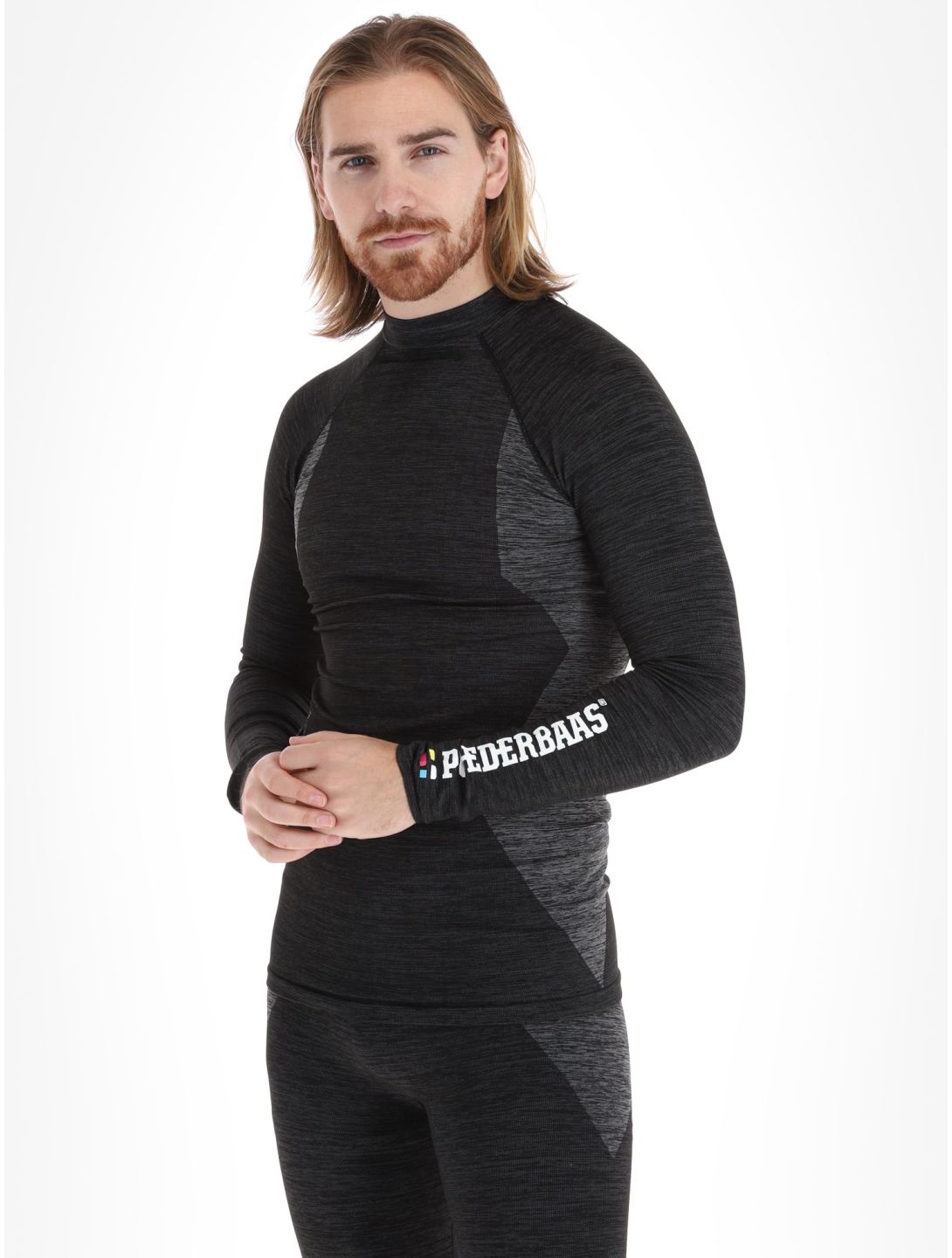 Poederbaas, Technical Thermo Longsleeve chemise thermo hommes Black noir 