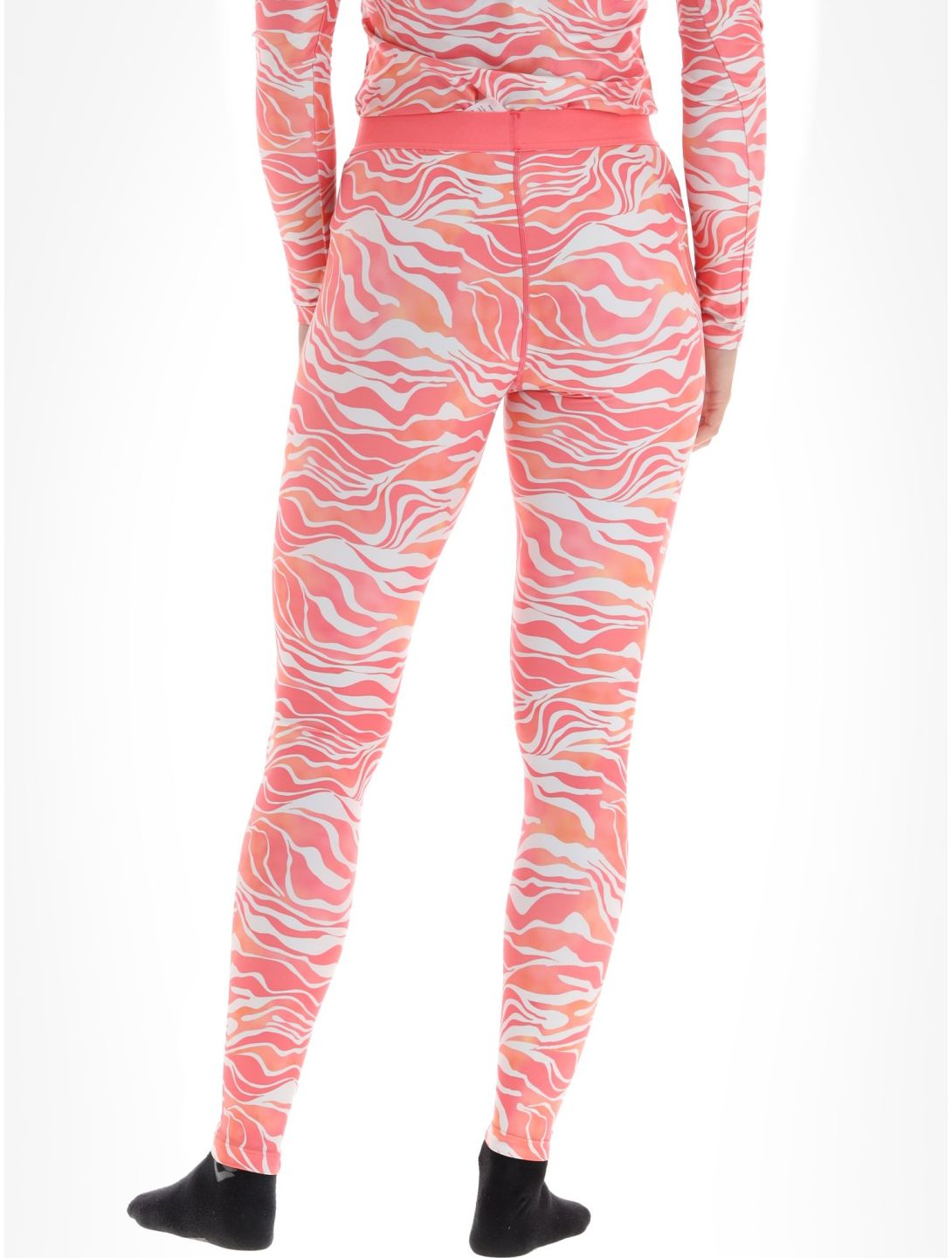 Poederbaas, Thermo Animal pantalon thermique femmes Zebra Pink rose 