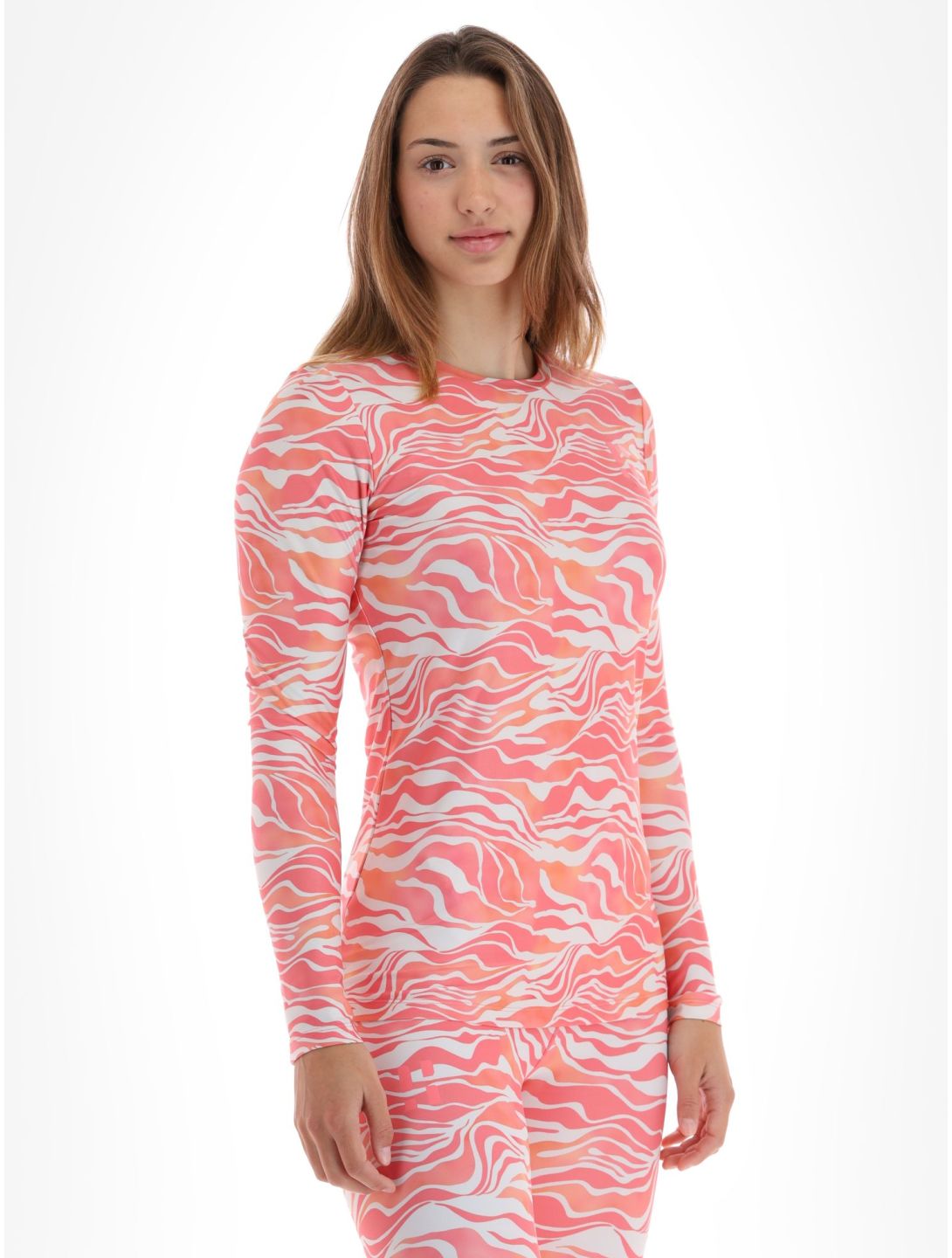 Poederbaas, Thermo Animal chemise thermo femmes Zebra Pink rose 