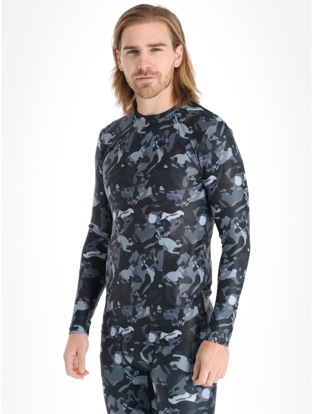 Poederbaas, Thermo Camo chemise thermo hommes Black noir 