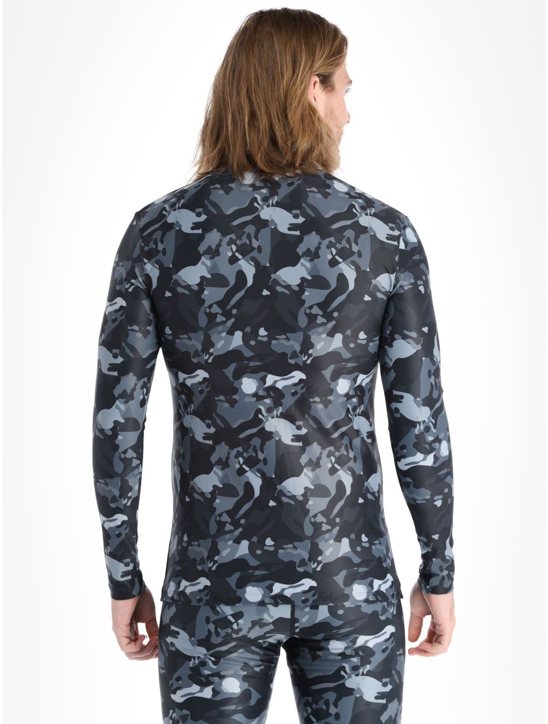 Poederbaas, Thermo Camo chemise thermo hommes Black noir 