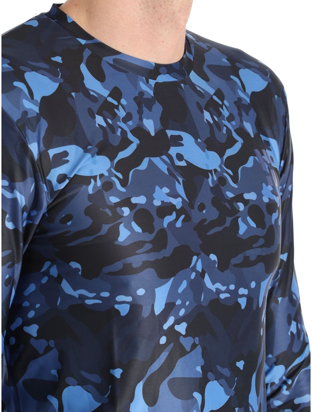 Poederbaas, Thermo Camo chemise thermo hommes Navy bleu 