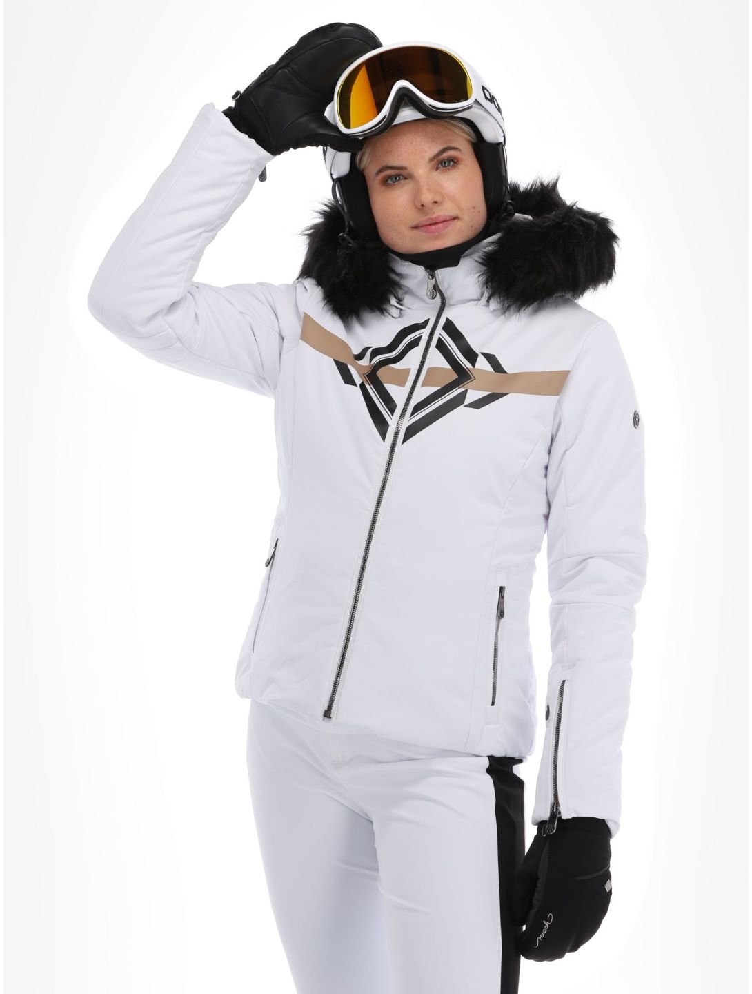 Poivre Blanc, Active Line W23-0800-WO/P veste de ski femmes Print White blanc 