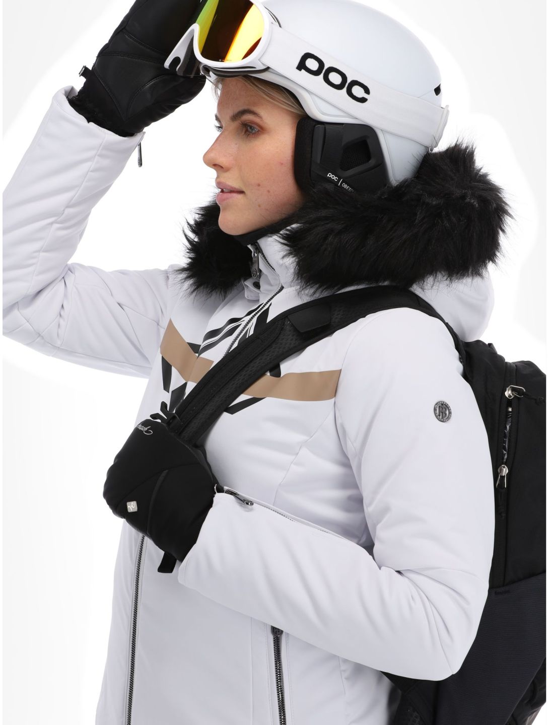 Poivre Blanc, Active Line W23-0800-WO/P veste de ski femmes Print White blanc 