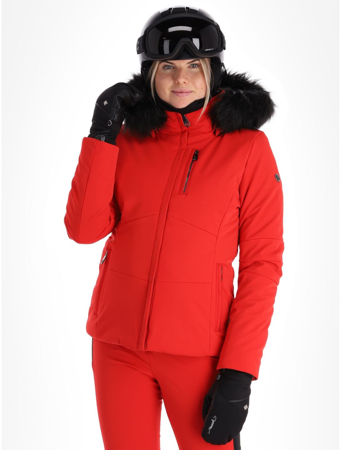 Poivre Blanc, Active Line W23-0802-WO veste de ski femmes Scarlet Red rouge 