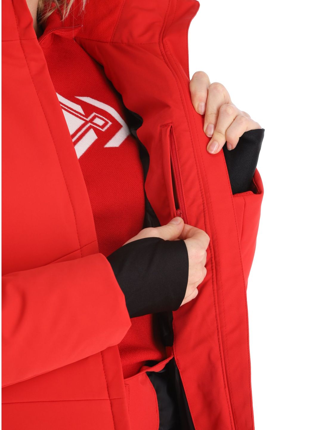 Poivre Blanc, Active Line W23-0802-WO veste de ski femmes Scarlet Red rouge 