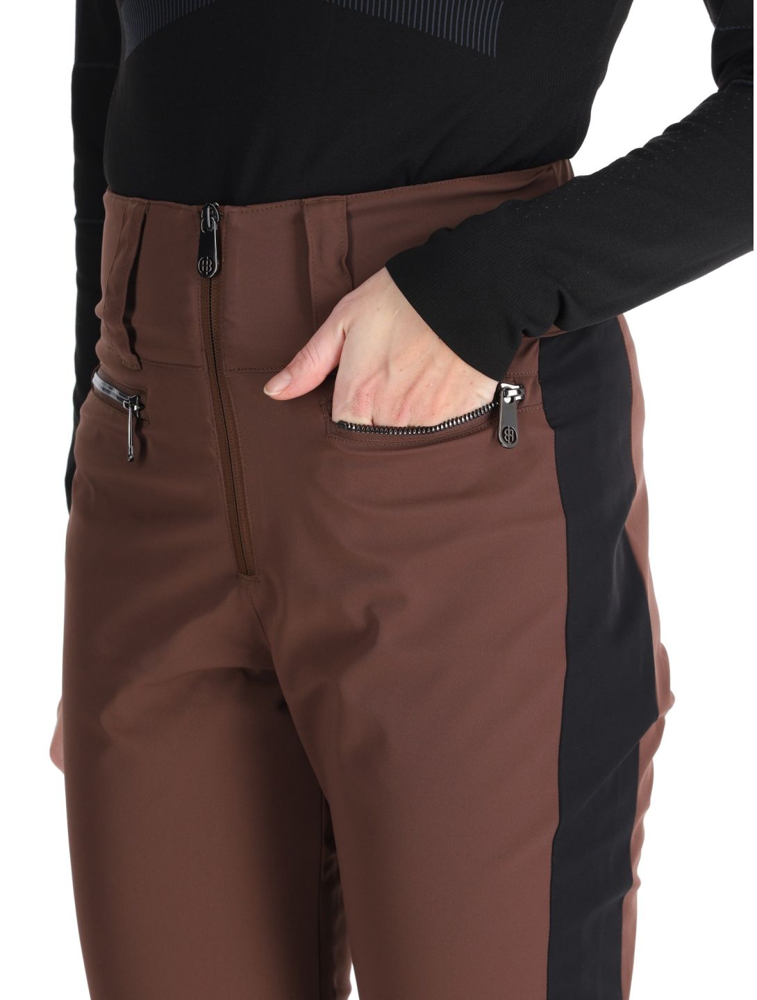 Poivre Blanc, Luxe Sport 24PBH0822/WO pantalon de ski femmes Choco Brown / Black brun, noir 