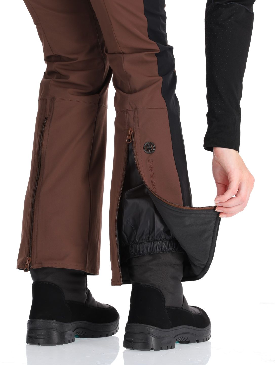 Poivre Blanc, Luxe Sport 24PBH0822/WO pantalon de ski femmes Choco Brown / Black brun, noir 