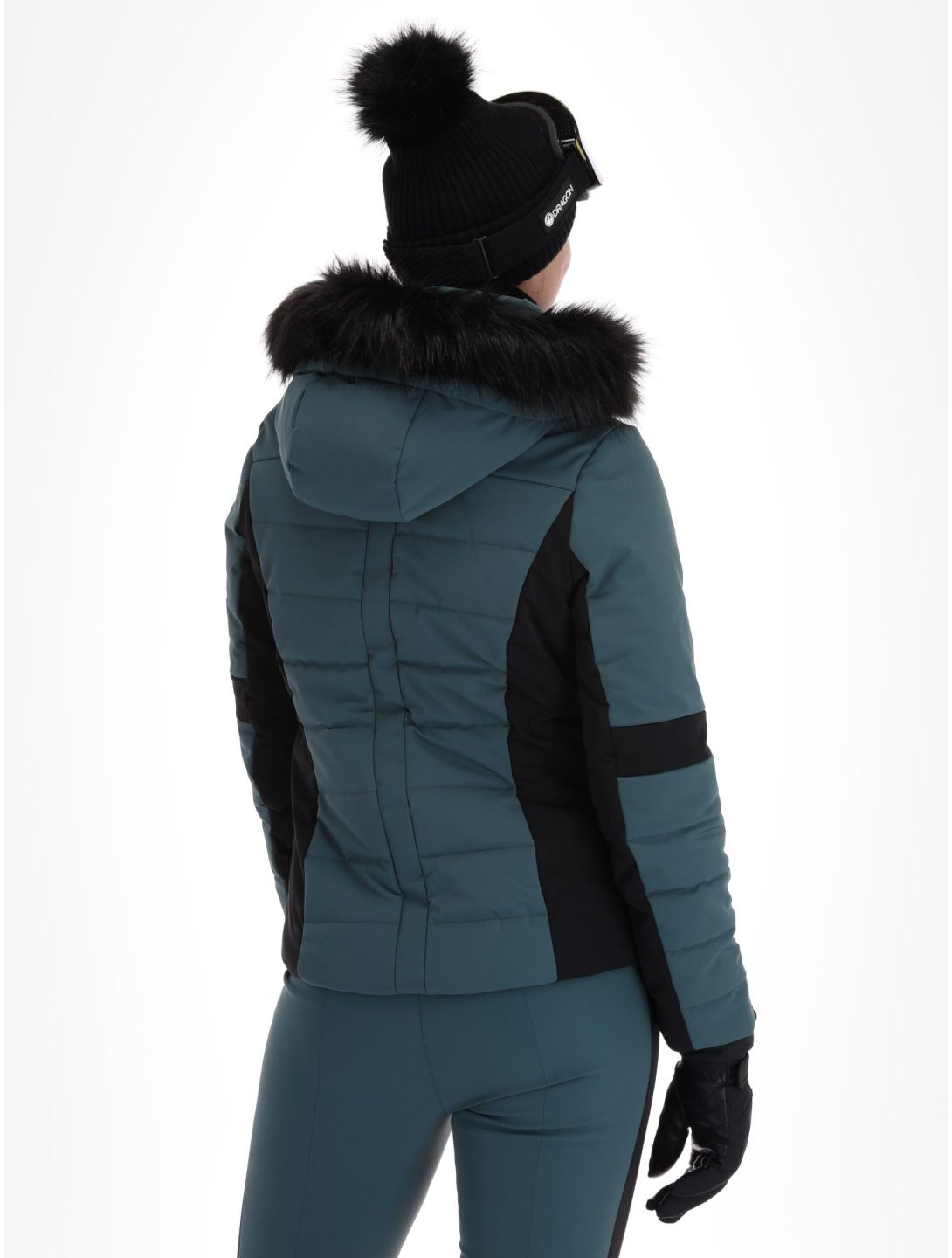 Poivre Blanc, Luxe Sport Line W23-0804-WO veste de ski femmes Ever Green / Black noir, vert 