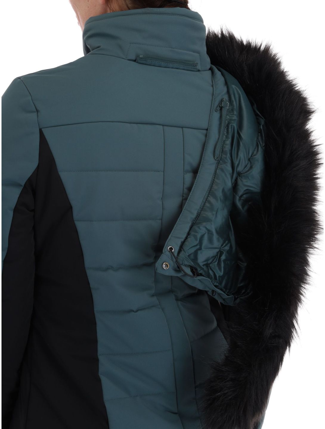 Poivre Blanc, Luxe Sport Line W23-0804-WO veste de ski femmes Ever Green / Black noir, vert 