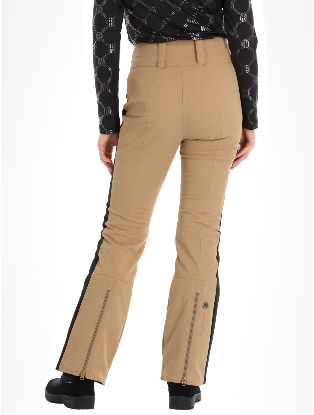 Poivre Blanc, Luxe Sport Line W23-0822-WO pantalon de ski en softshell femmes Almond Brown / Black brun, noir 