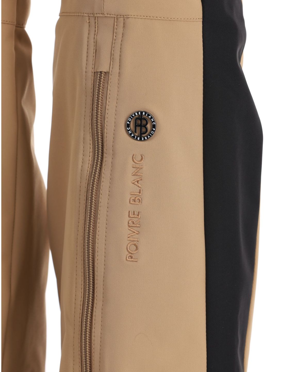 Poivre Blanc, Luxe Sport Line W23-0822-WO pantalon de ski en softshell femmes Almond Brown / Black brun, noir 